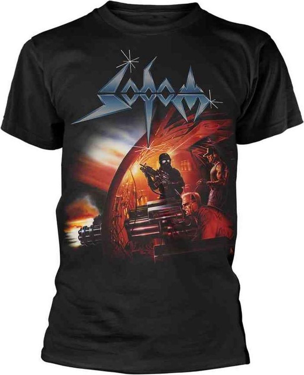 Sodom Heren Tshirt -XXL- Agent Orange Zwart