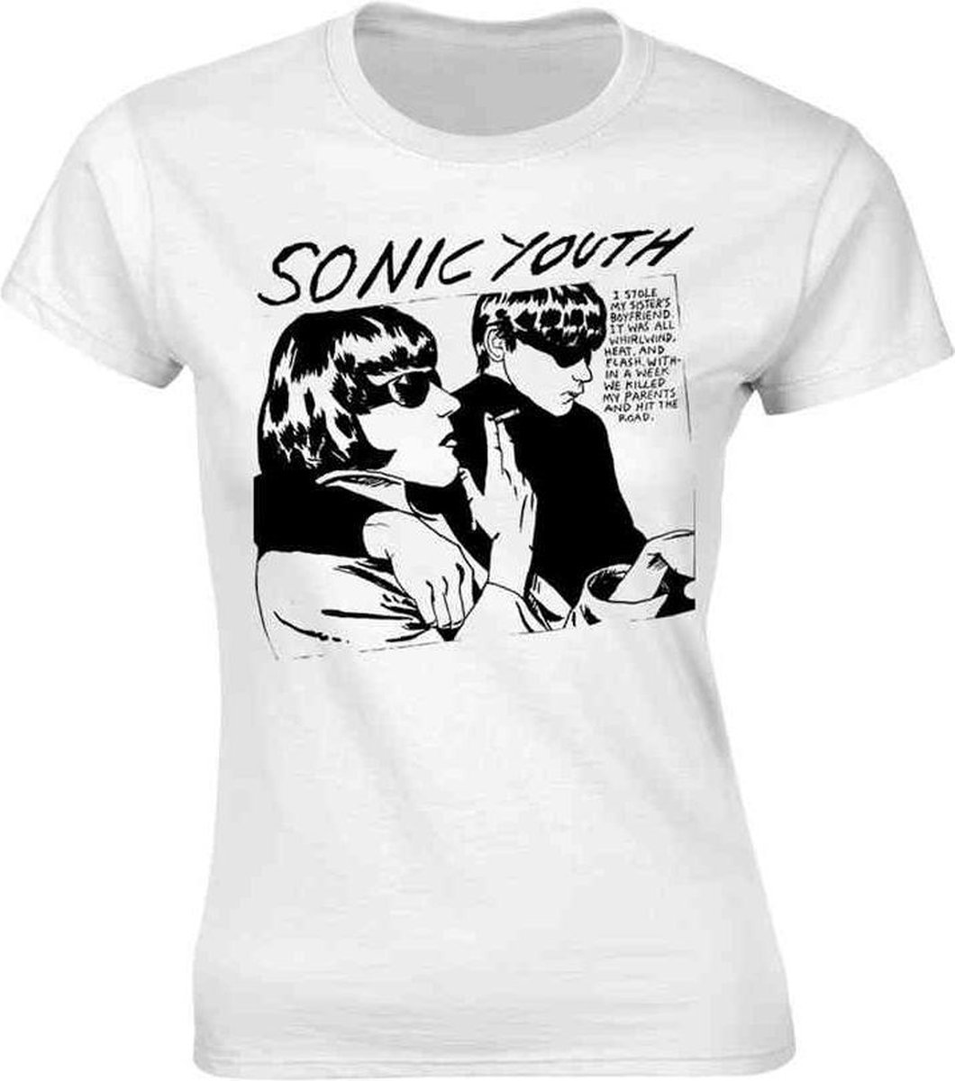 Sonic Youth Dames Tshirt -XL- Goo Album Cover Wit