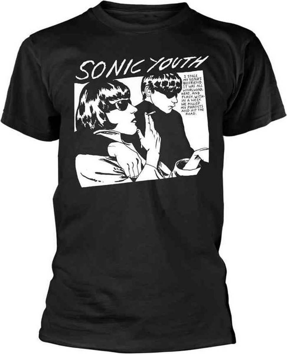 Sonic Youth Heren Tshirt -S- Goo Album Cover Zwart