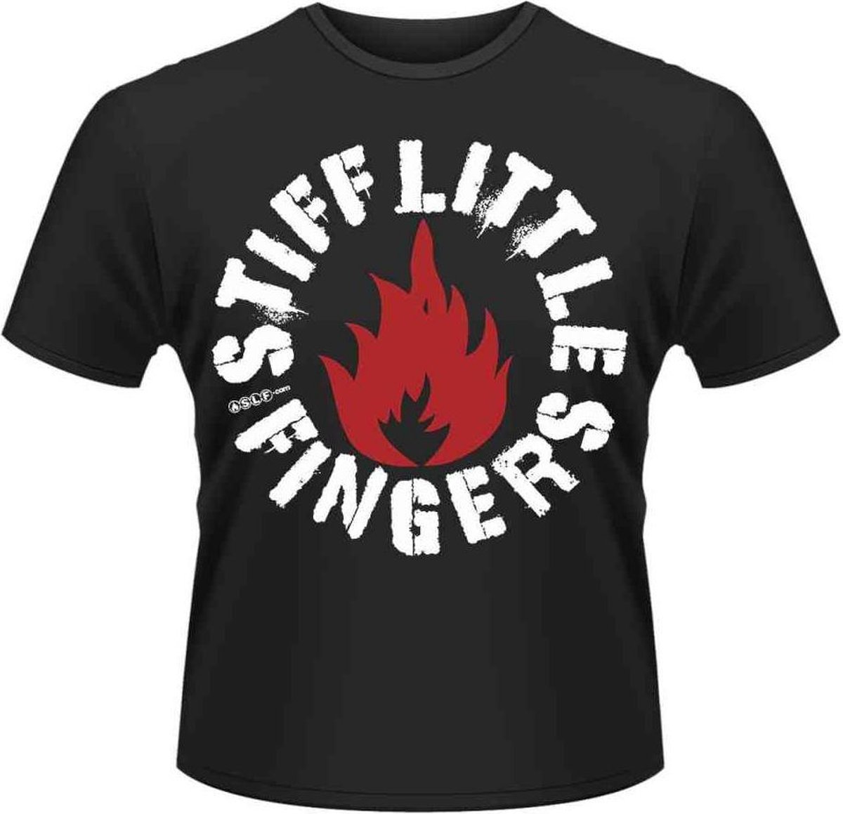 Stiff Little Fingers Heren Tshirt -S- Punk Zwart