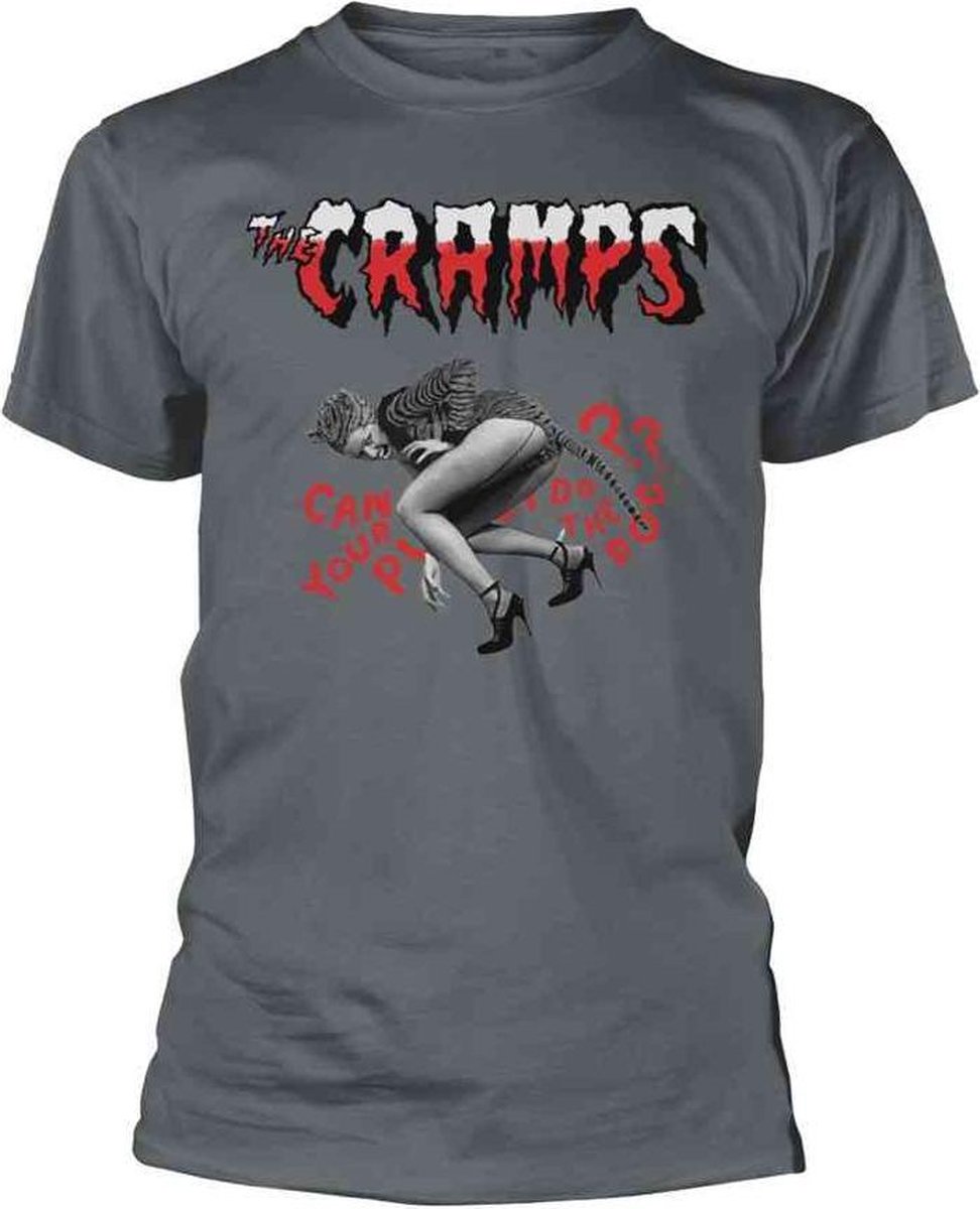 The Cramps Heren Tshirt -S- Do The Dog Grijs