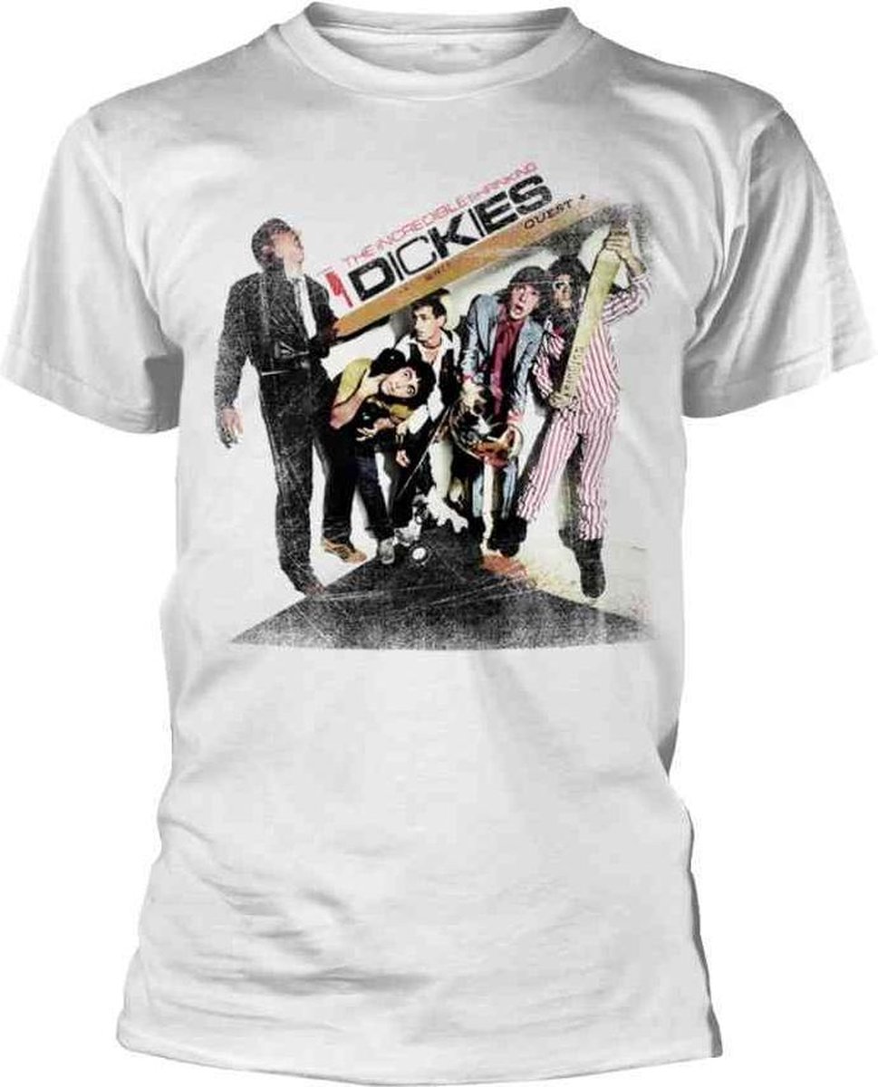 The Dickies Heren Tshirt -L- Album Cover Wit