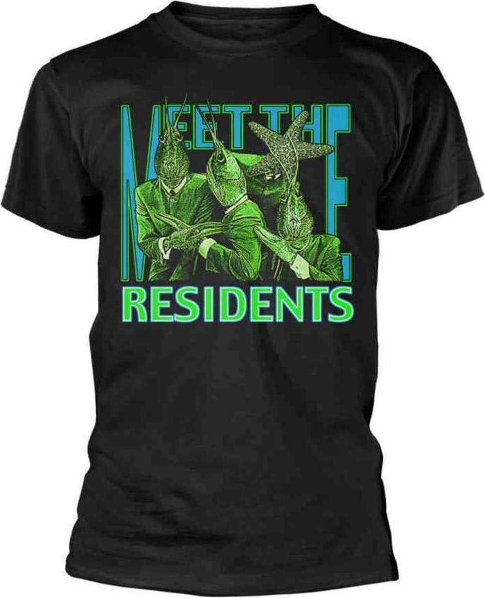 The Residents Heren Tshirt -S- Meet The Residents Zwart