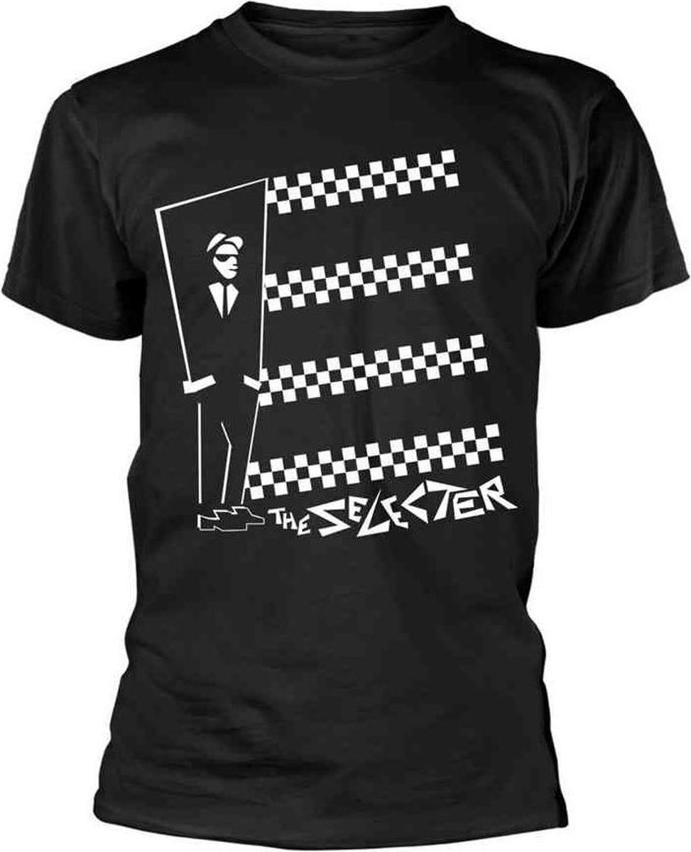 The Selecter Heren Tshirt -XL- Two Tone Stripes Zwart