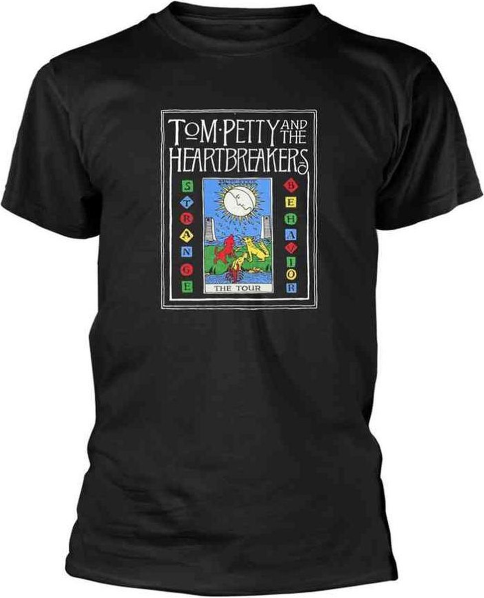 Tom Petty Heren Tshirt -L- Strange Behaviour Zwart