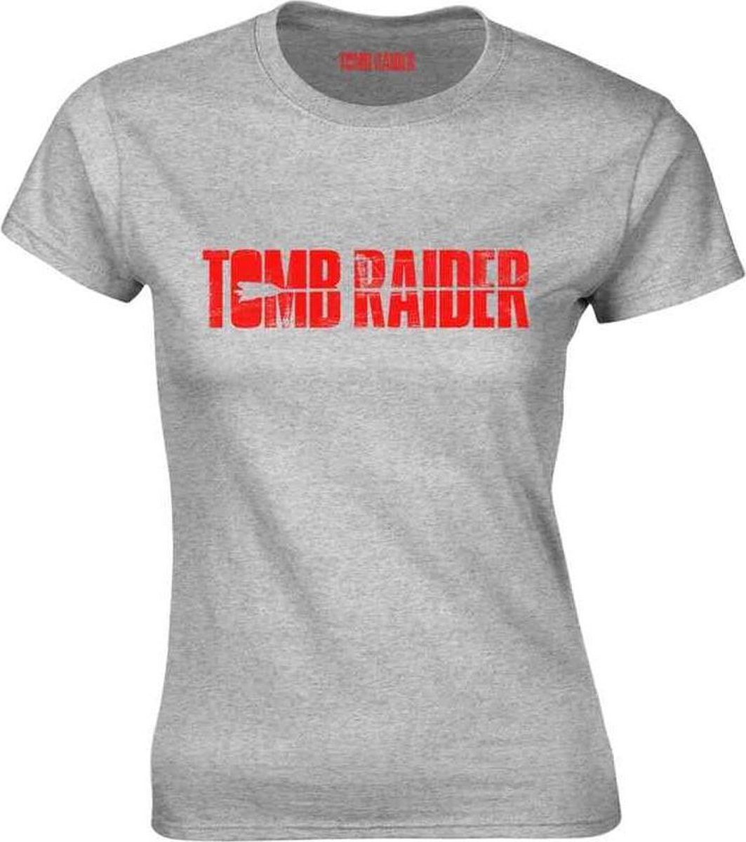 Tomb Raider Dames Tshirt -XXL- Logo Grijs