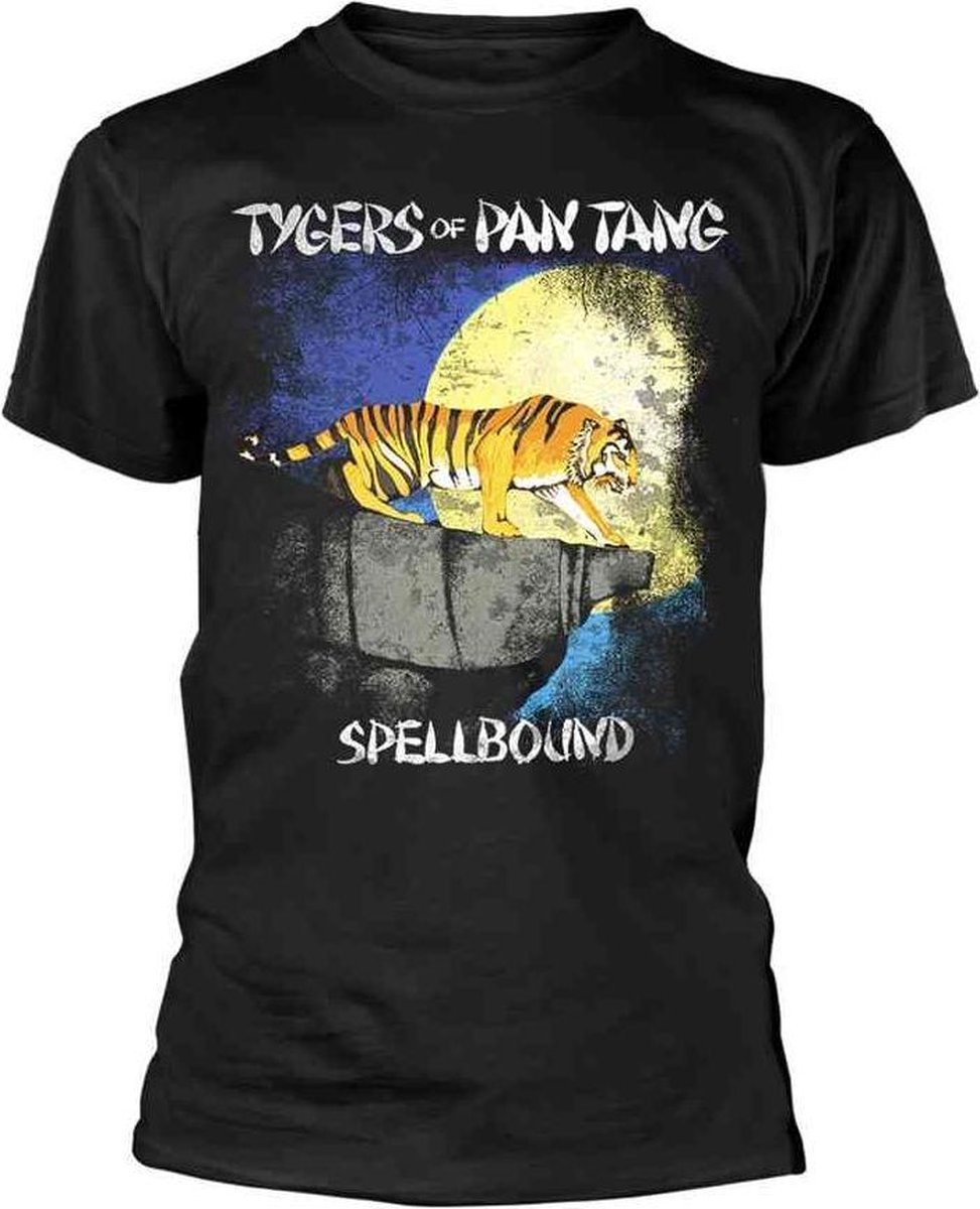 Tygers Of Pan Tang Heren Tshirt -L- Spellbound Zwart