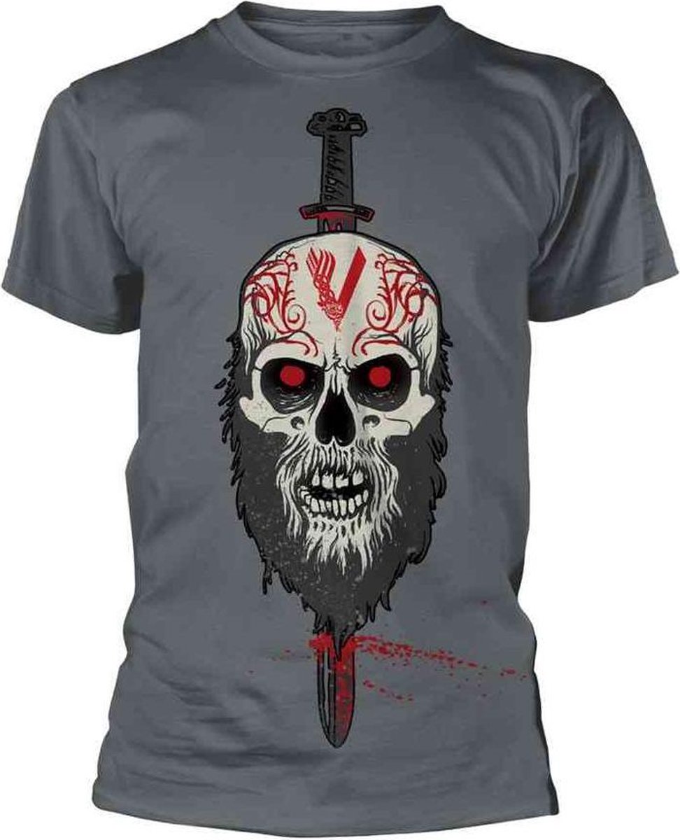 Vikings Heren Tshirt -XL- Berserker Grijs