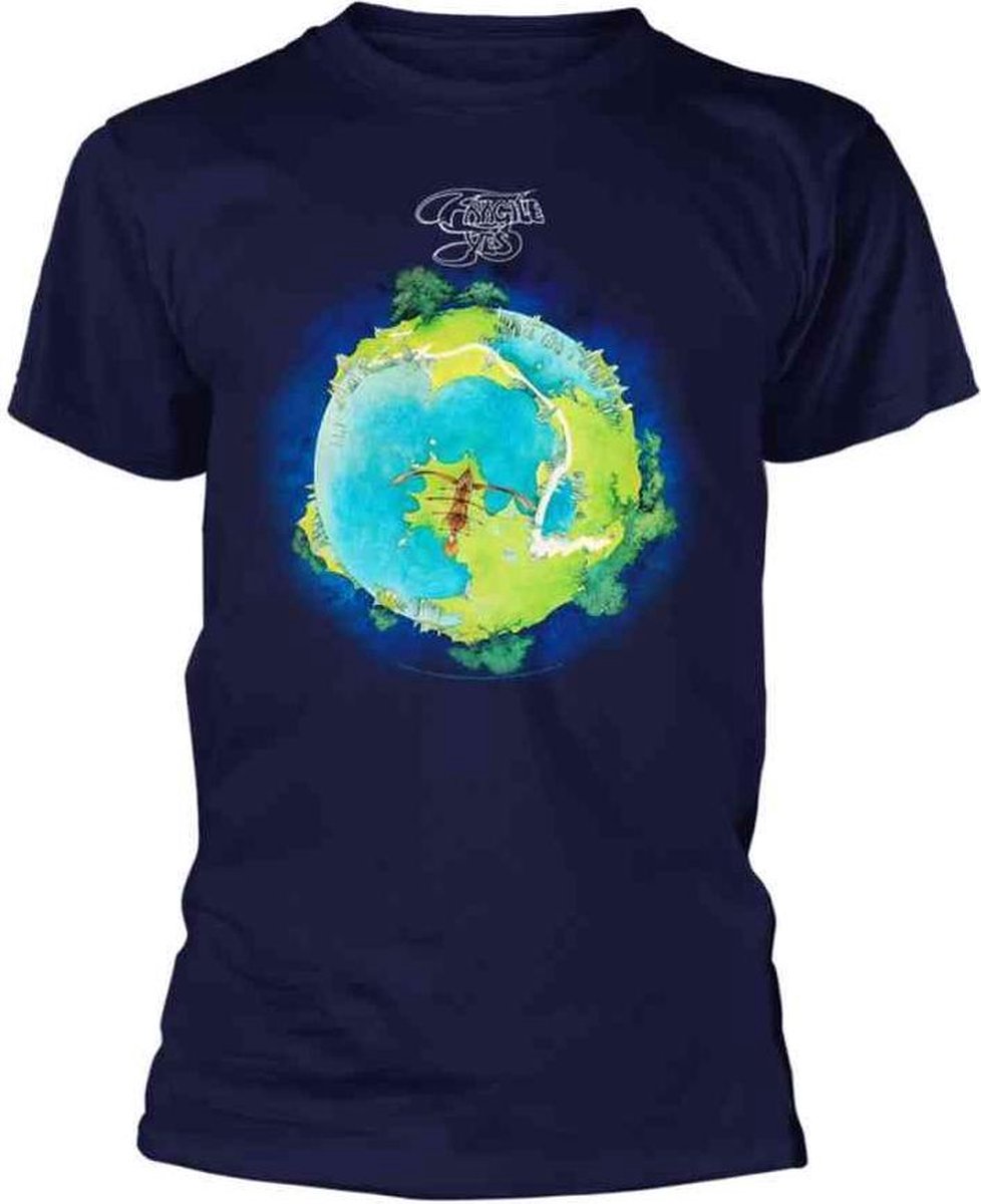 Yes Heren Tshirt -M- Fragile Blauw