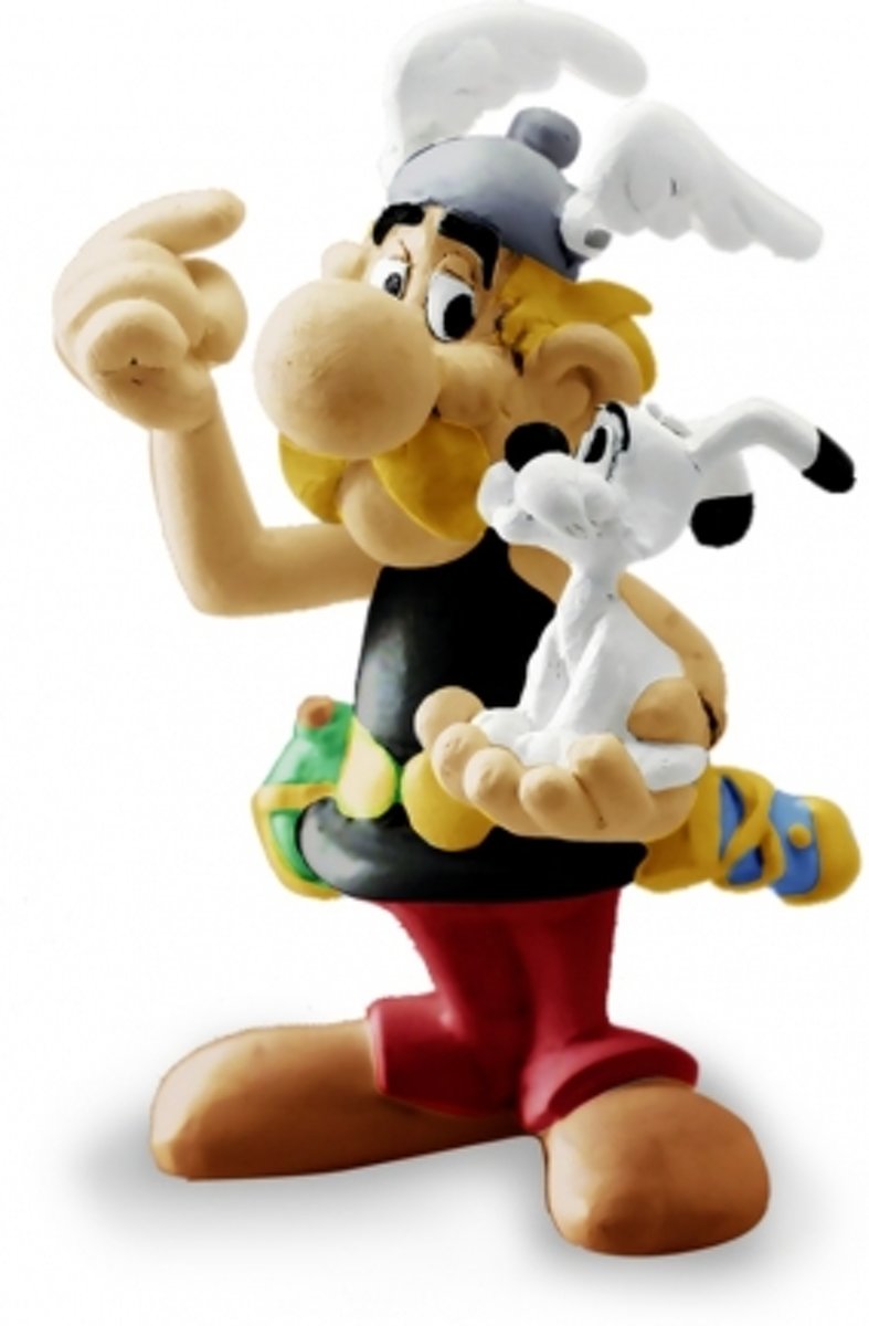 Figuurtje Asterix met Idefix - 5,5 cm - Plastoy