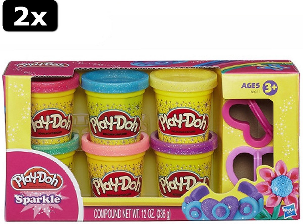 2x Play-Doh Glitter Set