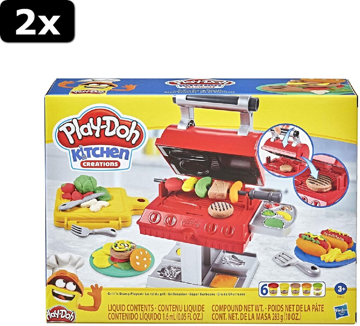 2x Play-Doh Play-Doh Super Grill Barbecue