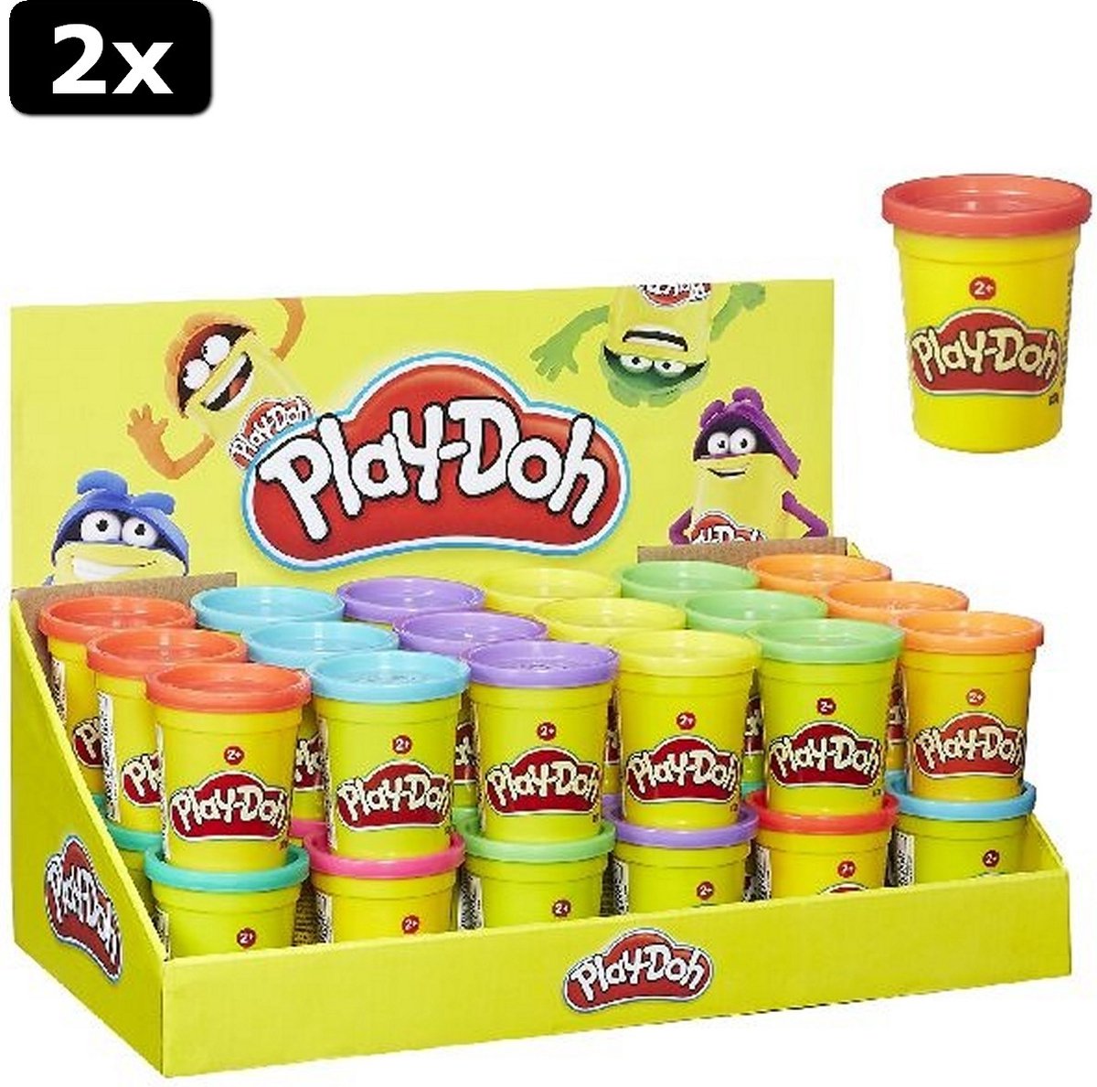 2x Play-Doh Potje 112 gr. Assorti