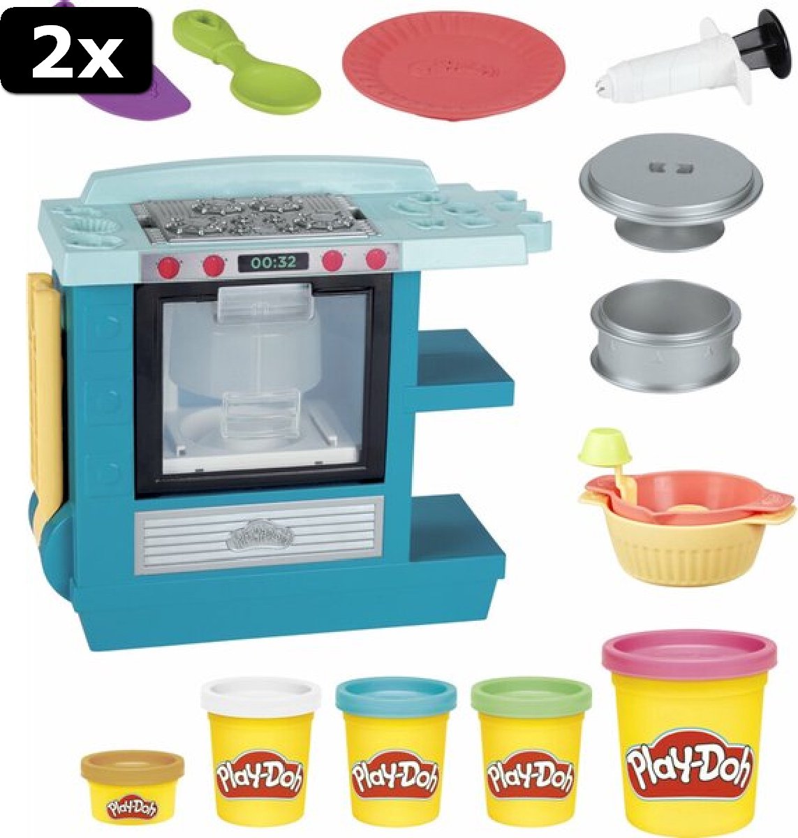 2x Play-Doh Prachtige Taarten Oven - Klei Speelset