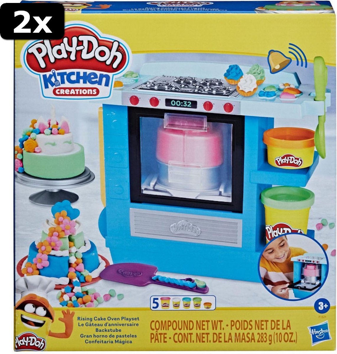 2x Play-Doh Prachtige Taarten Oven