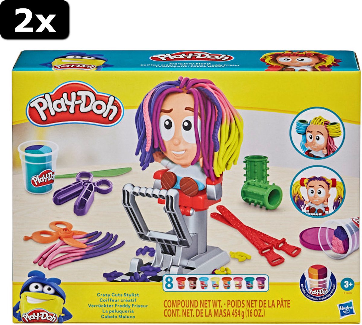 2x Play-Doh Super Stylist