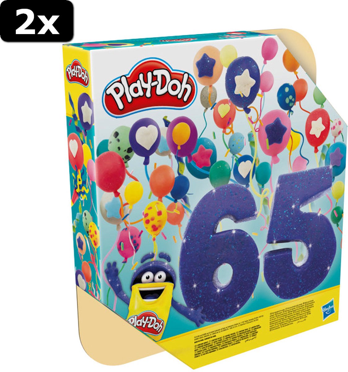 2x Play-Doh Vier Feest 65 Pack