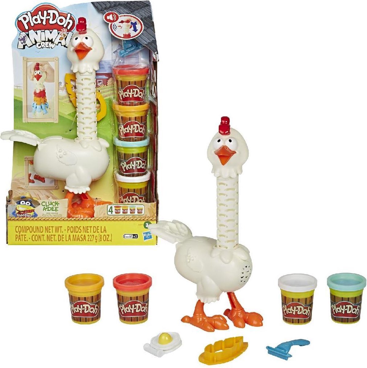 Play-Doh Animal Crew Cluck-A-Dee Kippenpret