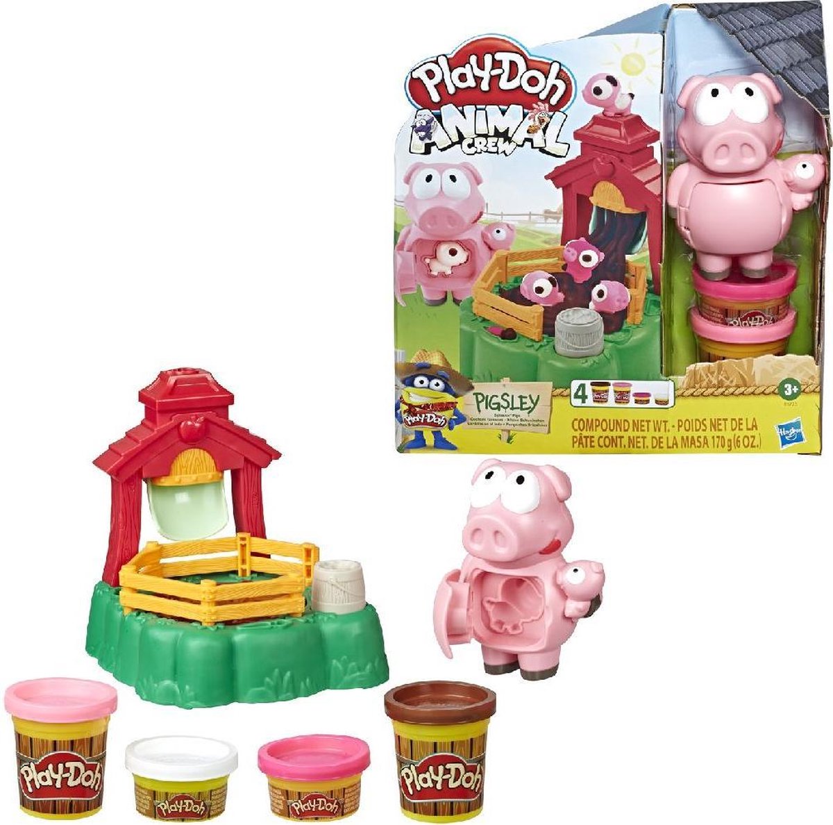 Play-Doh Animal Crew Pigsley En Haar Plonzende Big