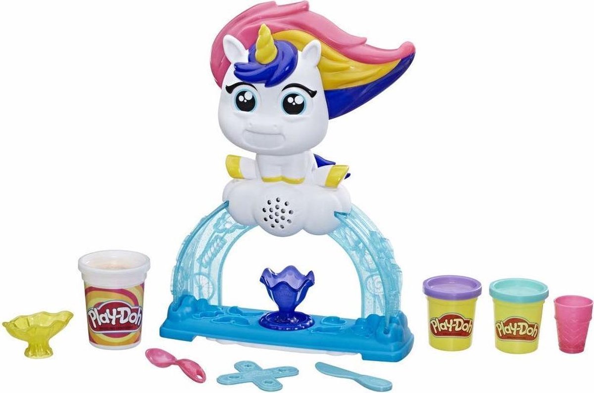 Play-Doh Eenhoorn - Drollendraaiende IJseenhoorn - Klei Speelset - Klei Speelset - Cadeau - Geschenkenset - kerst cadeau - speelgoed voor kinderen - kleien - kinderklei - creatief - kerstmis 2020