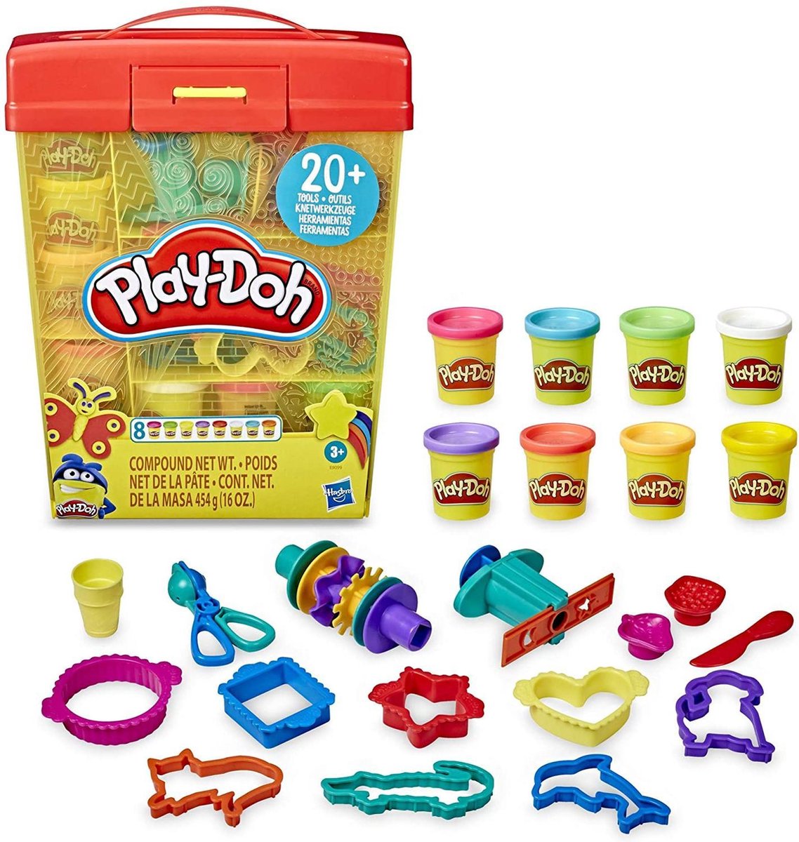 Play-Doh Kleiset Junior 454 gram 24-delig