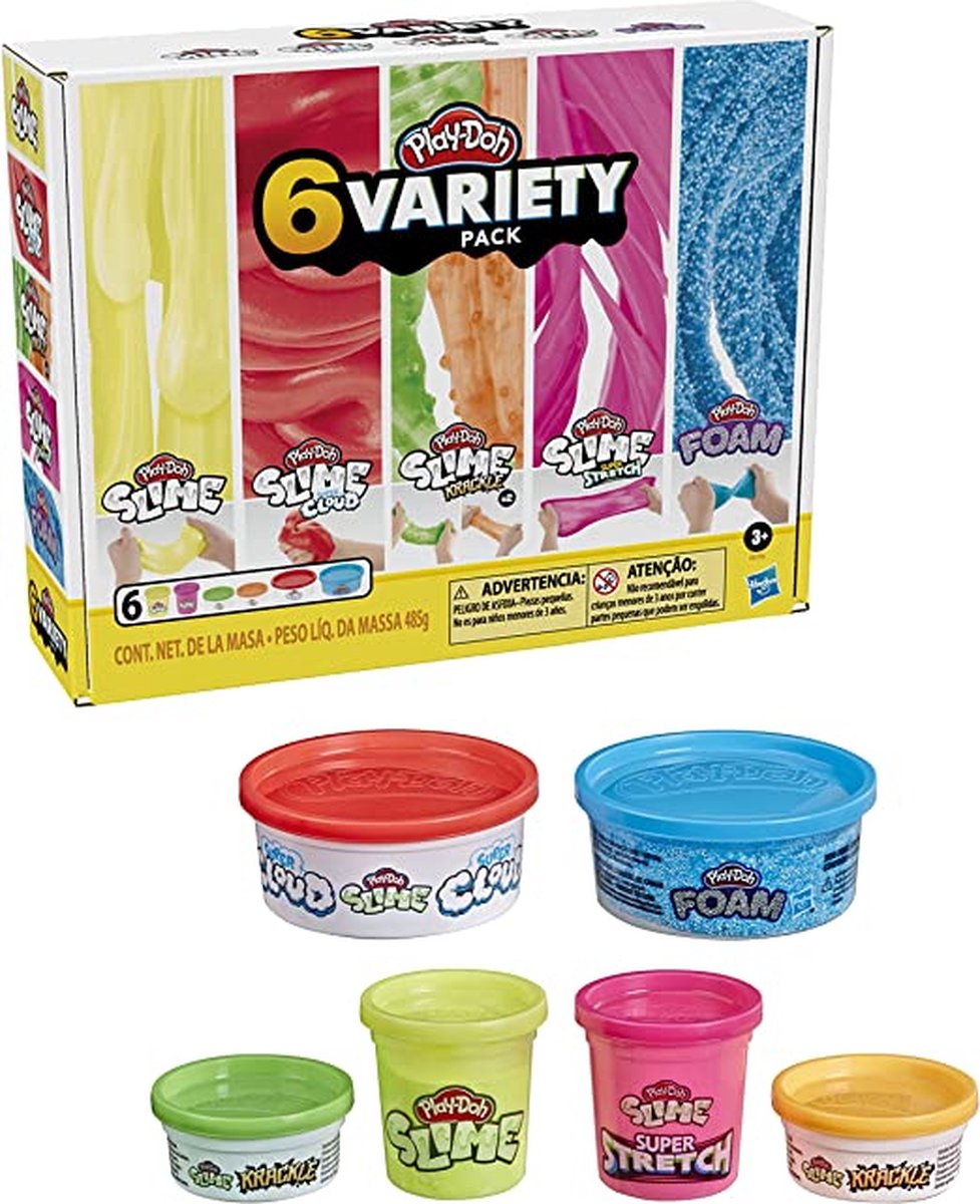 Play-Doh New Compound Variety Pack - 6 Potjes