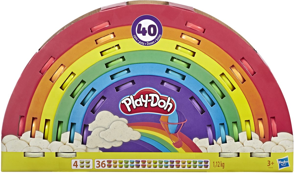 Play-Doh Regenboog Klei - 40 Potjes