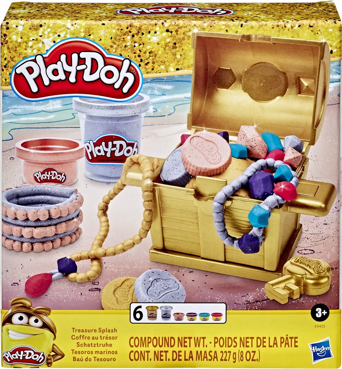 Play-Doh Schatkist - Klei Speelset - Glitterkleuren