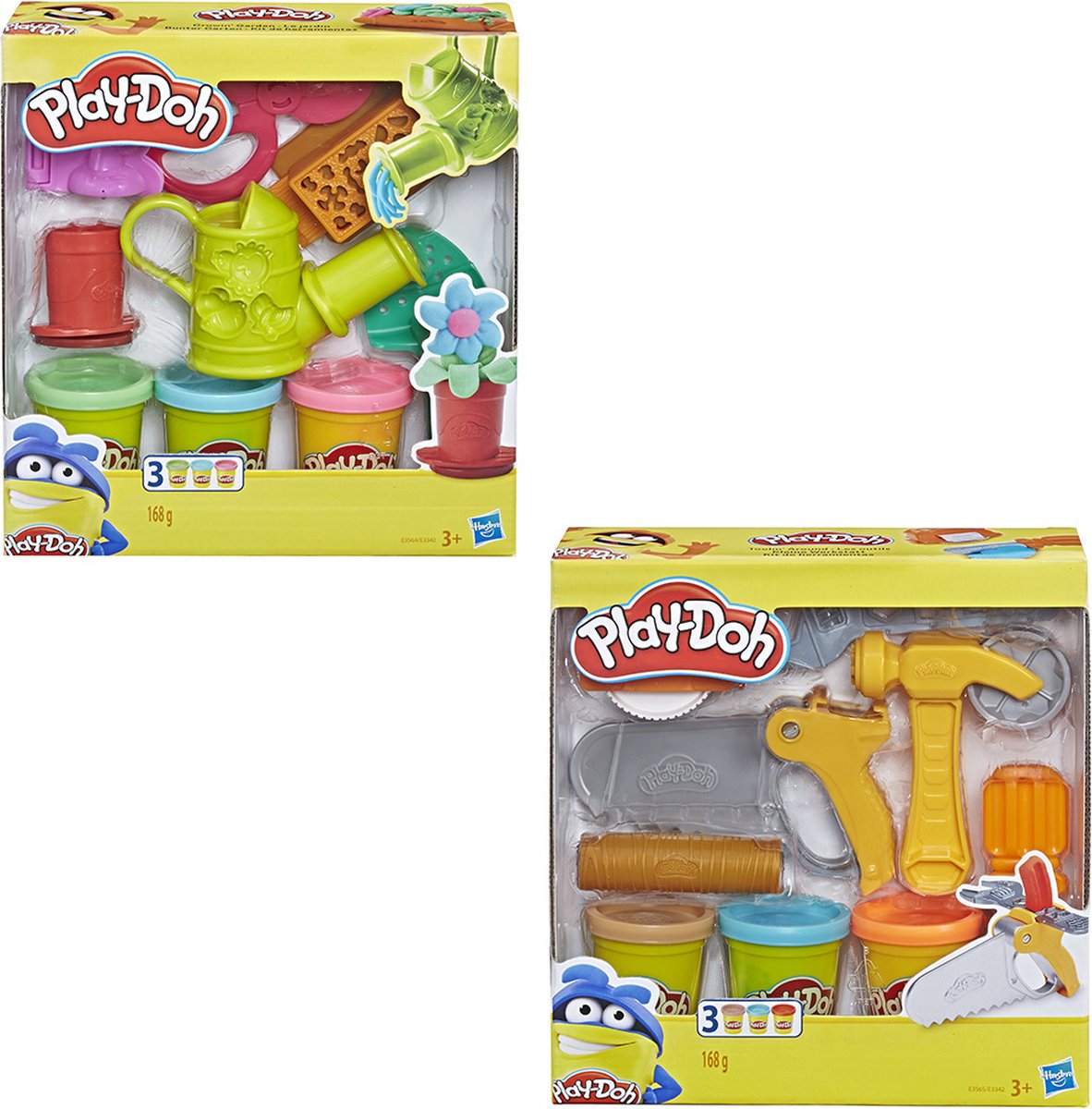 Play-Doh Set met 3 Kleuren Klei Assorti