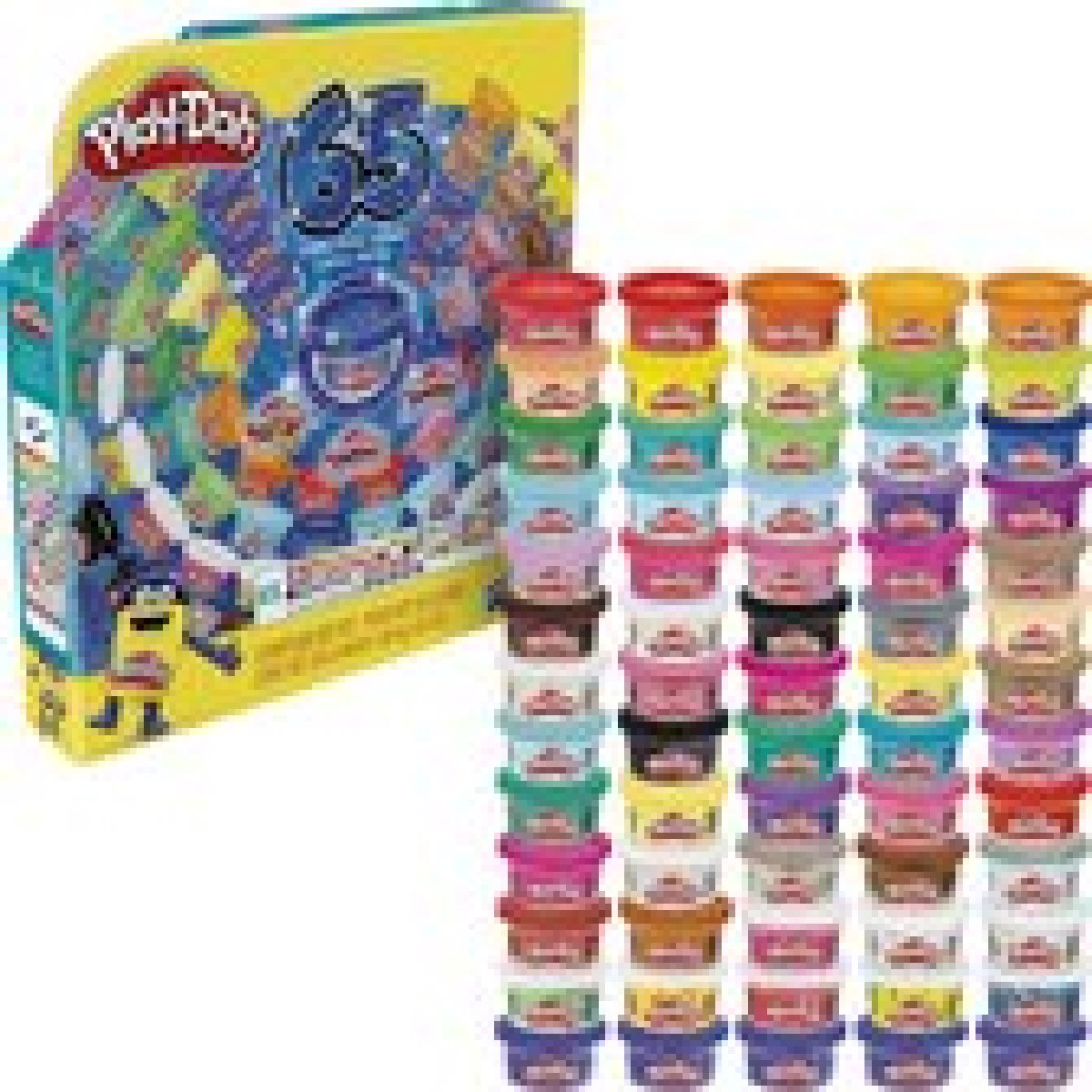 Play-Doh Vier Feest 65 Pack - Klei Speelset