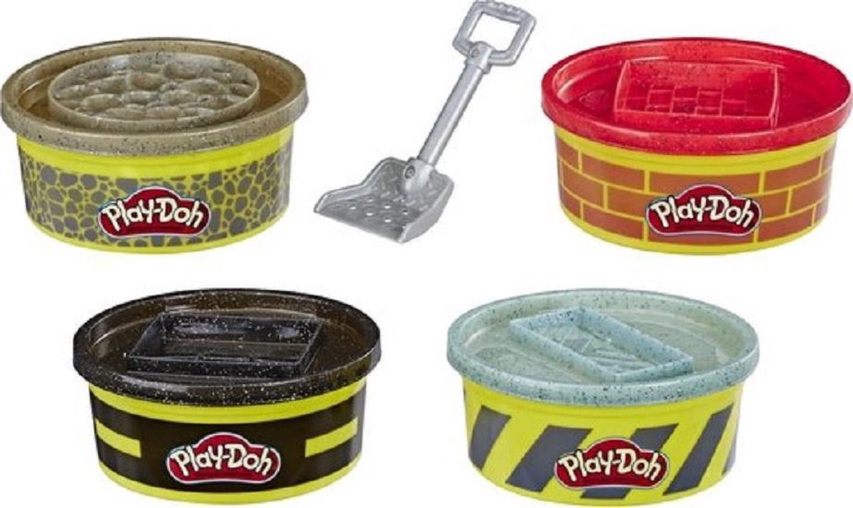 Play-Doh Wheels Klei - 4 Potjes - Cadeau tip 2020