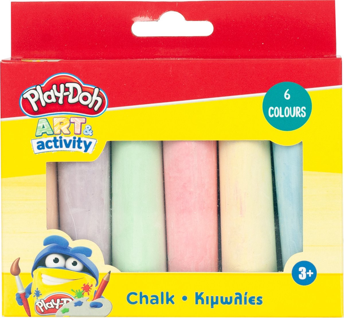 Play-doh Stoepkrijten Art & Activity Jumbo Junior 6 Stuks