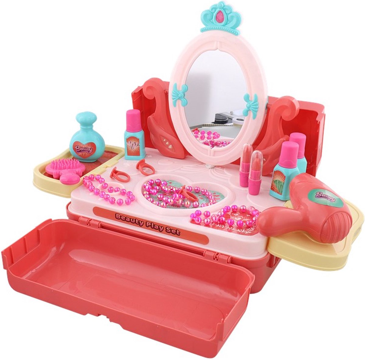 Make Up speelgoed - Speelgoedkoffer - Kinder Make-up Set - Make-up Koffer Voor Kinderen - Beauty Set - Educatief Speelgoed - Peuter Speelgoed - Sinterklaas Cadeau