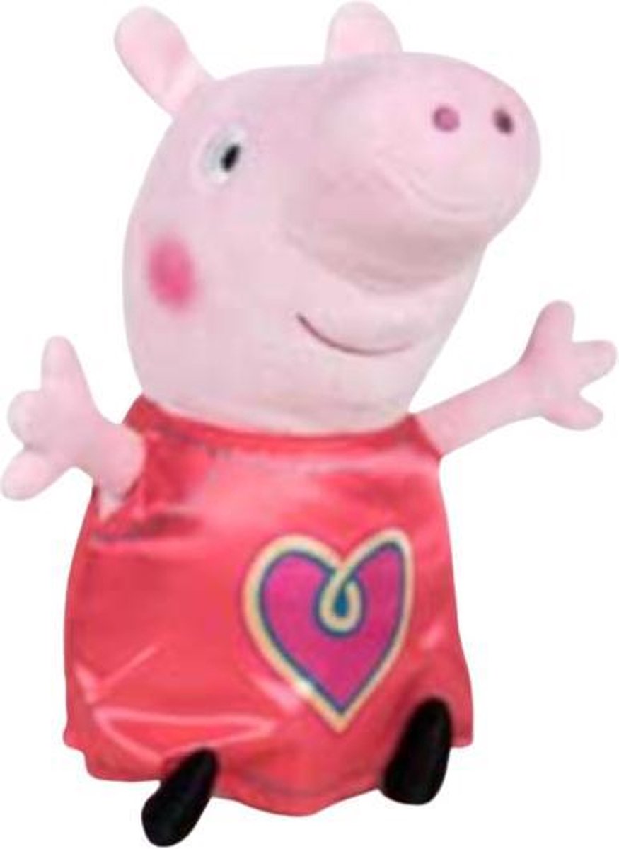 Play By Play Knuffel Peppa Pig Junior 31 Cm Polyester Rood/roze