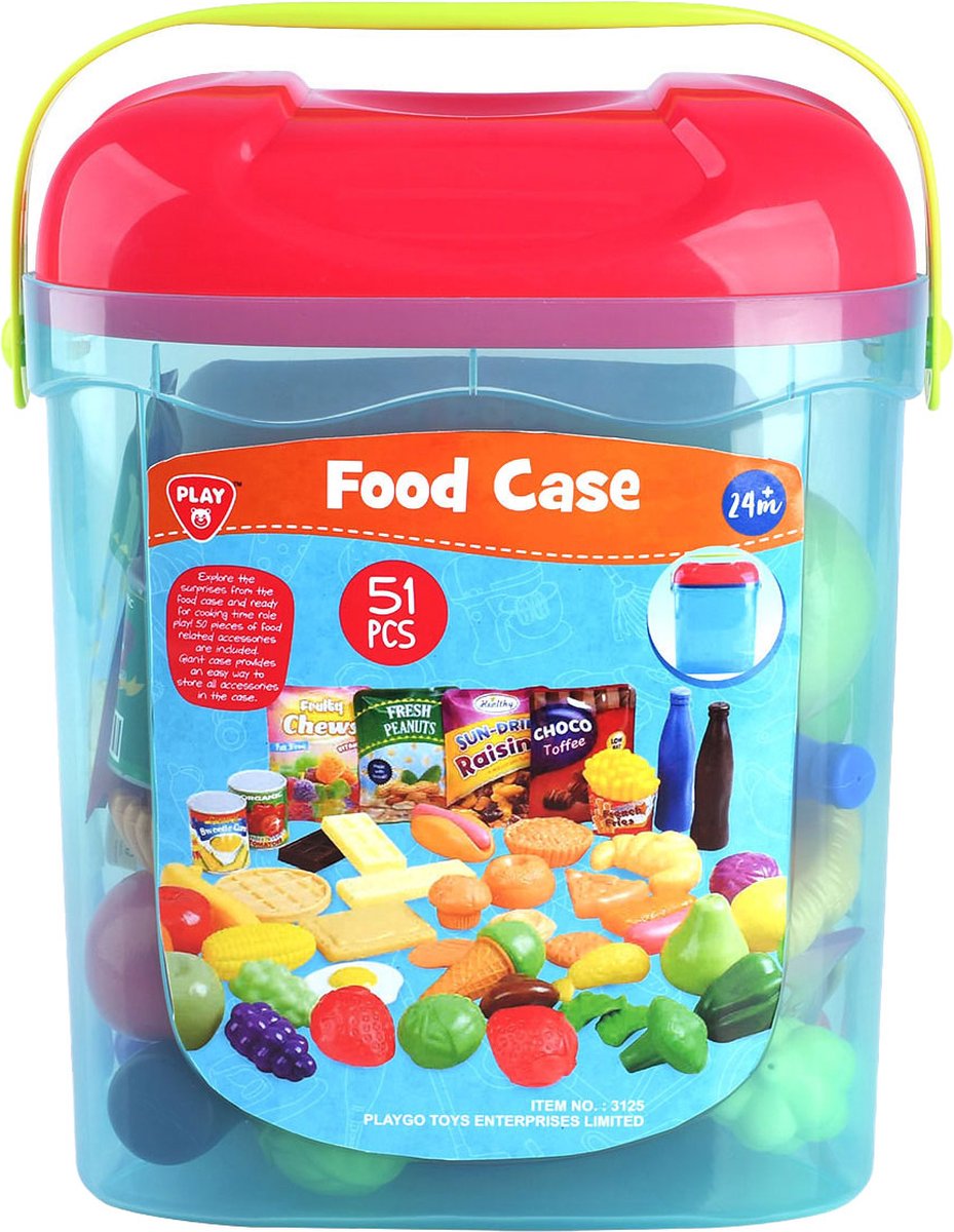   speelgoed eten opbergbox - 51-delig kinderspeelgoed set.