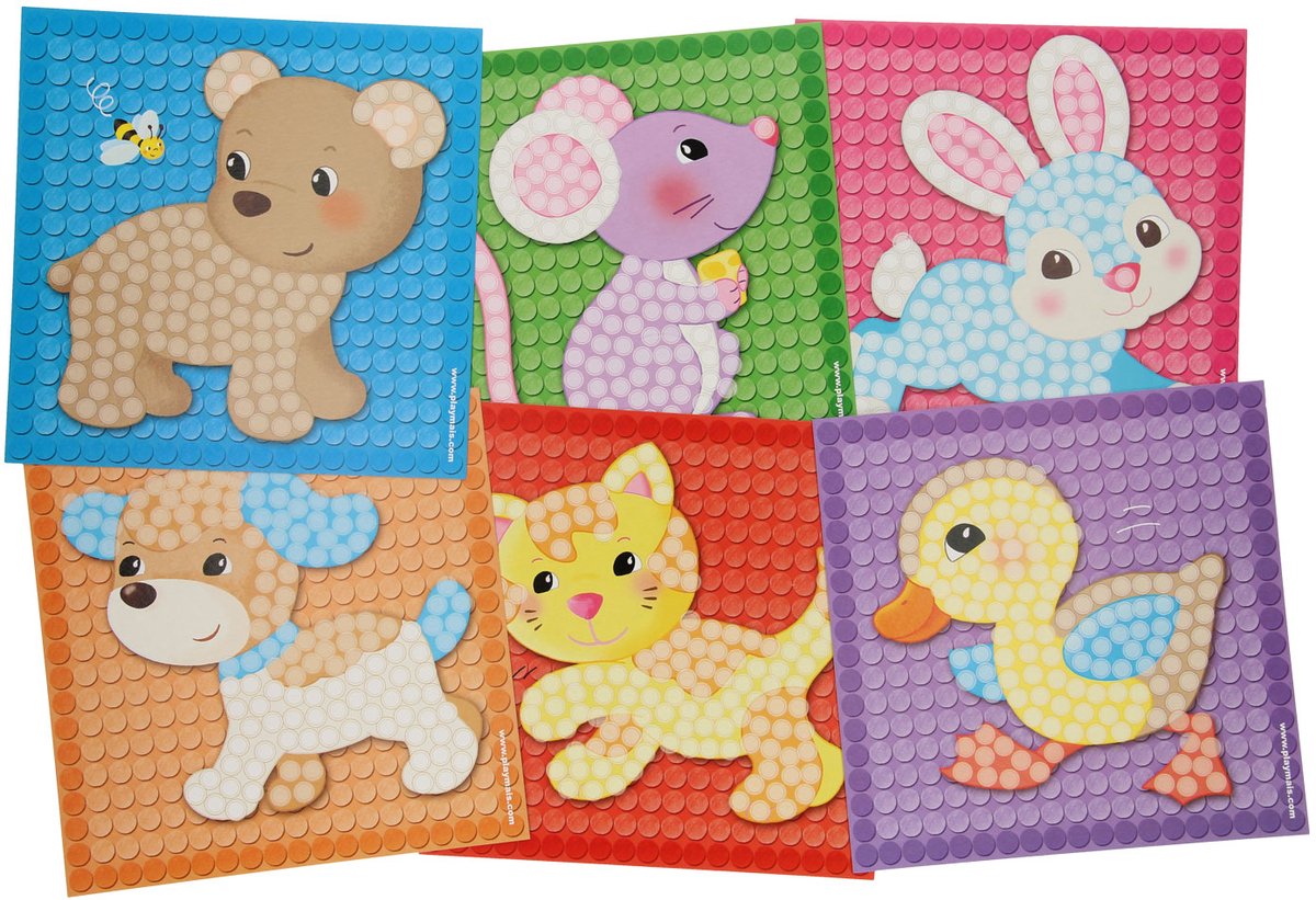   Mosaic Kaarten Versieren Kleine Vriendjes