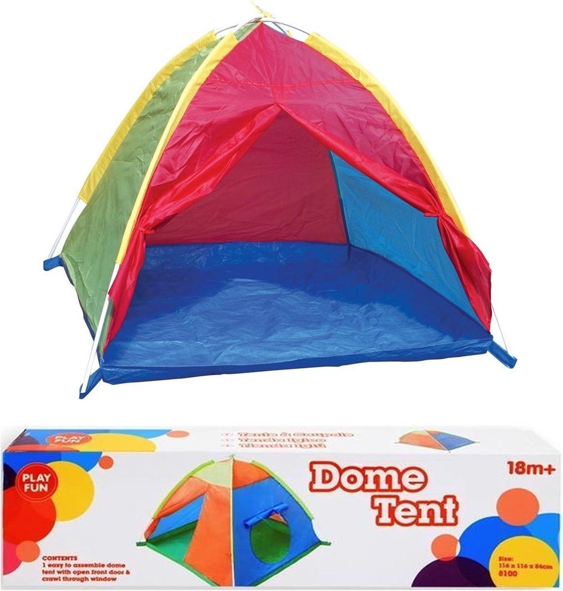 Play Fun speeltent voor kinderen - 116 x 116 x 84 cm - buiten - strand - zwembad