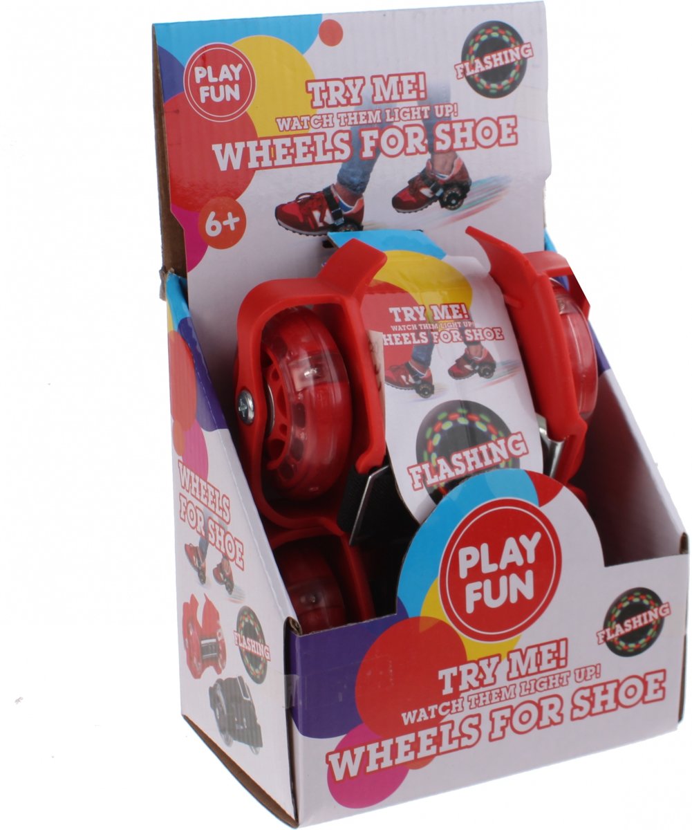 Playfun Hielwieltjes Met Lichtjes Junior 2 Struks Rood