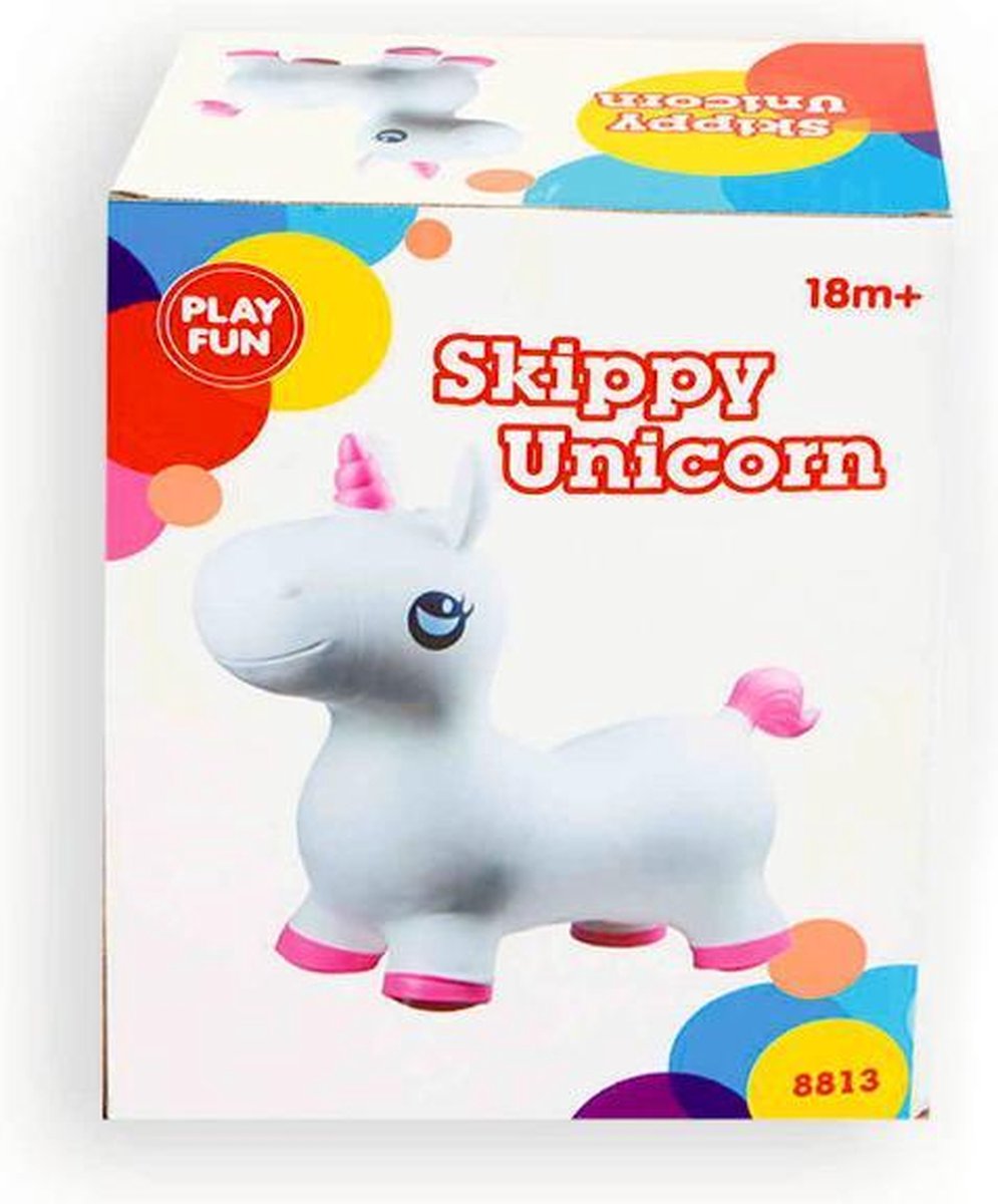 Skippy Dieren - Eenhoorn - Unicorn Opgeblazen