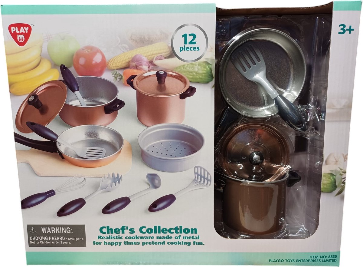   Pannenset - Chefs collectie - koper kleur