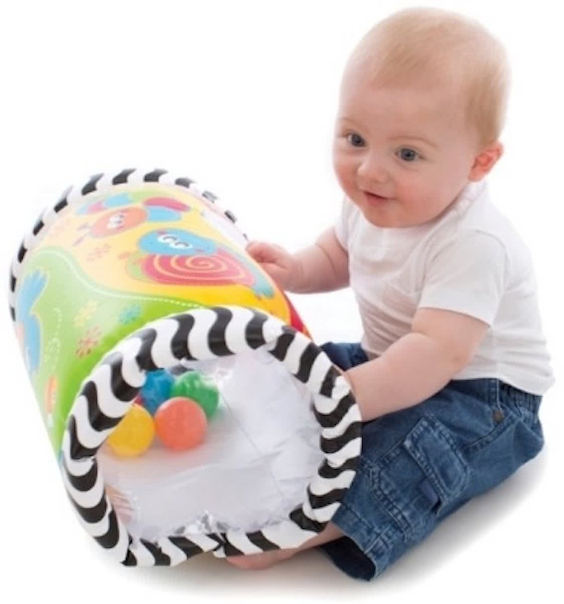 Babyspeelgoed Tumble Jungle Musical Peek in Roller  