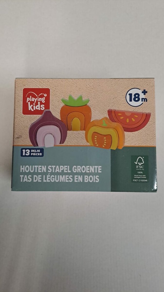   Houten Stapel Groente