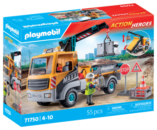  ® Action heroes 71750 bouwvrachtwagen met kraan