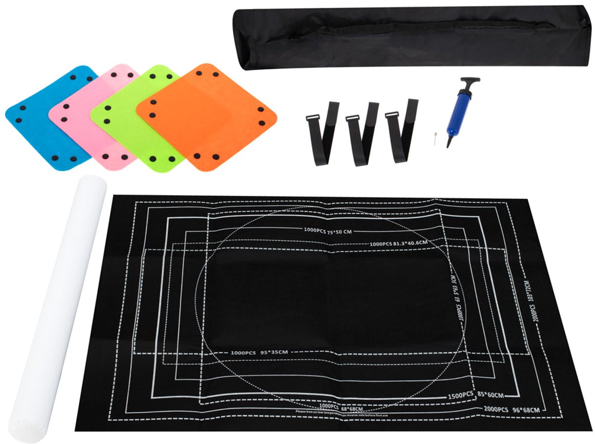  ® -   - 500 tot 2000 stukjes - Zwart - 118 x 79 cm - met 4 Puzzelzakjes - Puzzelrol - Puzzelen