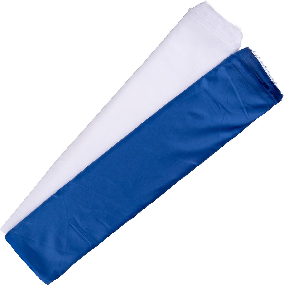 Vlaggenstof wit - blauw - ISRAEL / ARGENTINIE / GRIEKENLAND - 500 x 150 cm van elke kleur