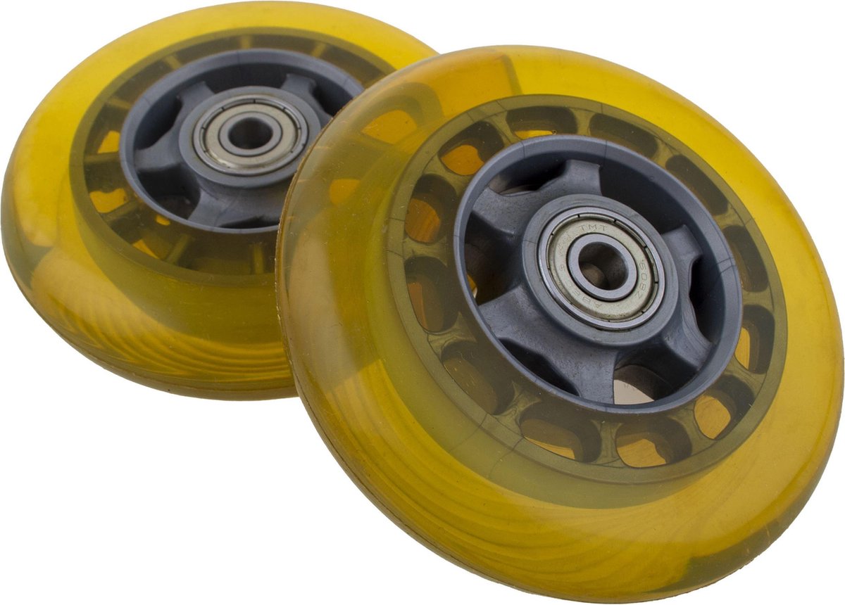 Wielen voor step - 2 stuks - 100 mm - incl ABEC lagers - Topkwaliteit.