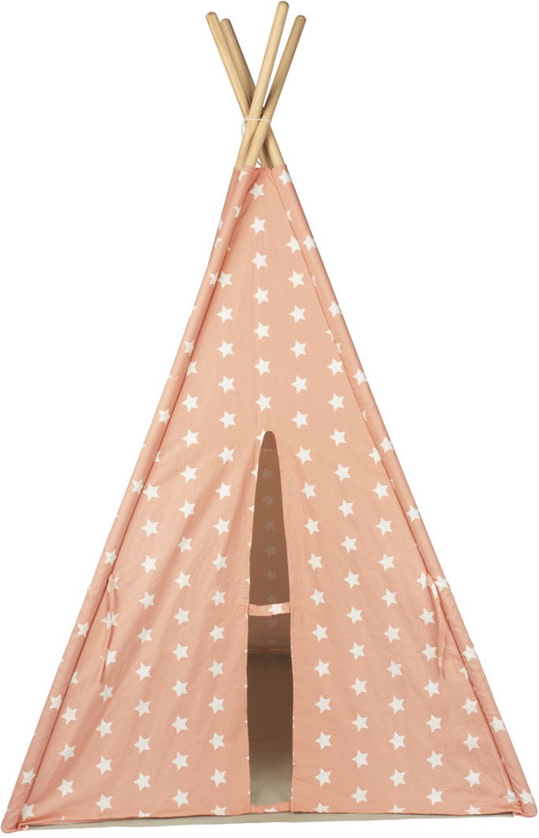   Tipi speeltent Roze/oranje met sterren