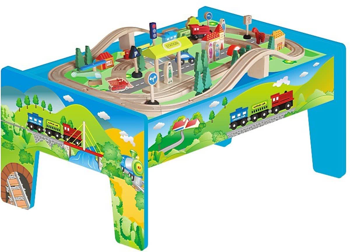 Playwood - Treinset 70-delig inclusief tafel (universeel)