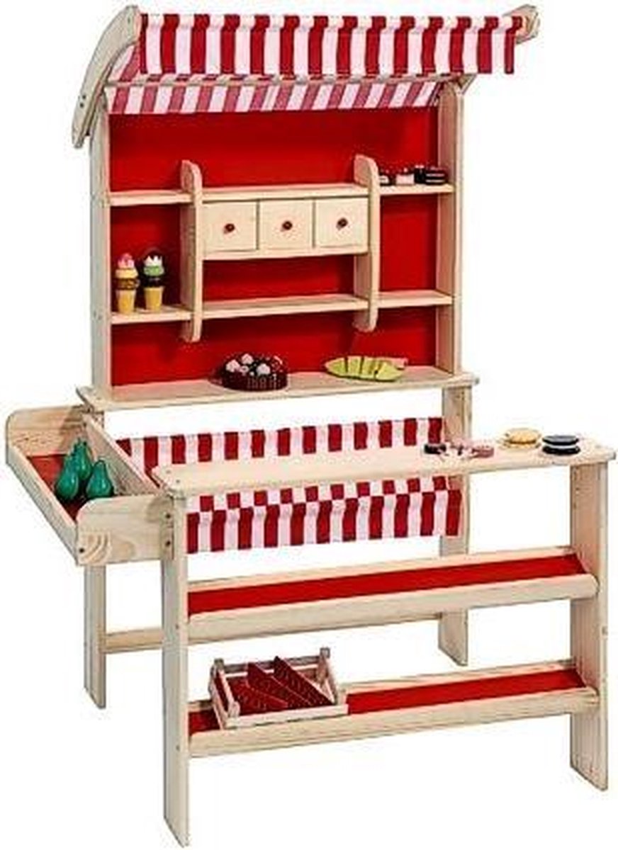   Houten Winkel Rood (excl. accessoires)