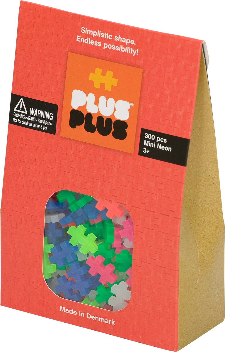 Plus-Plus Mini Neon, 300 stuks - Constructie blokken